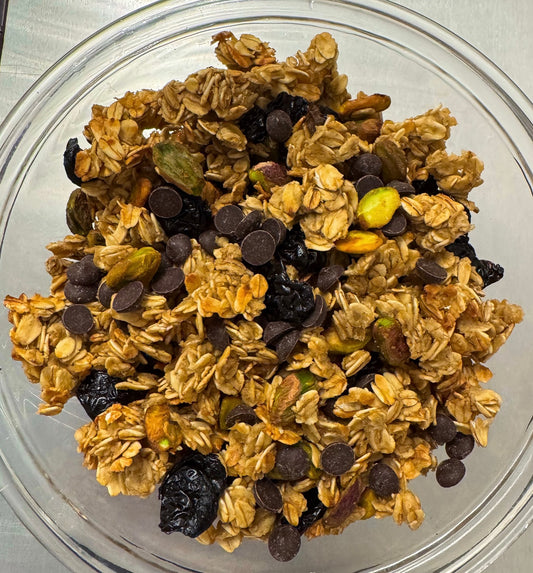 Chocolate Cherry Pistachio Granola